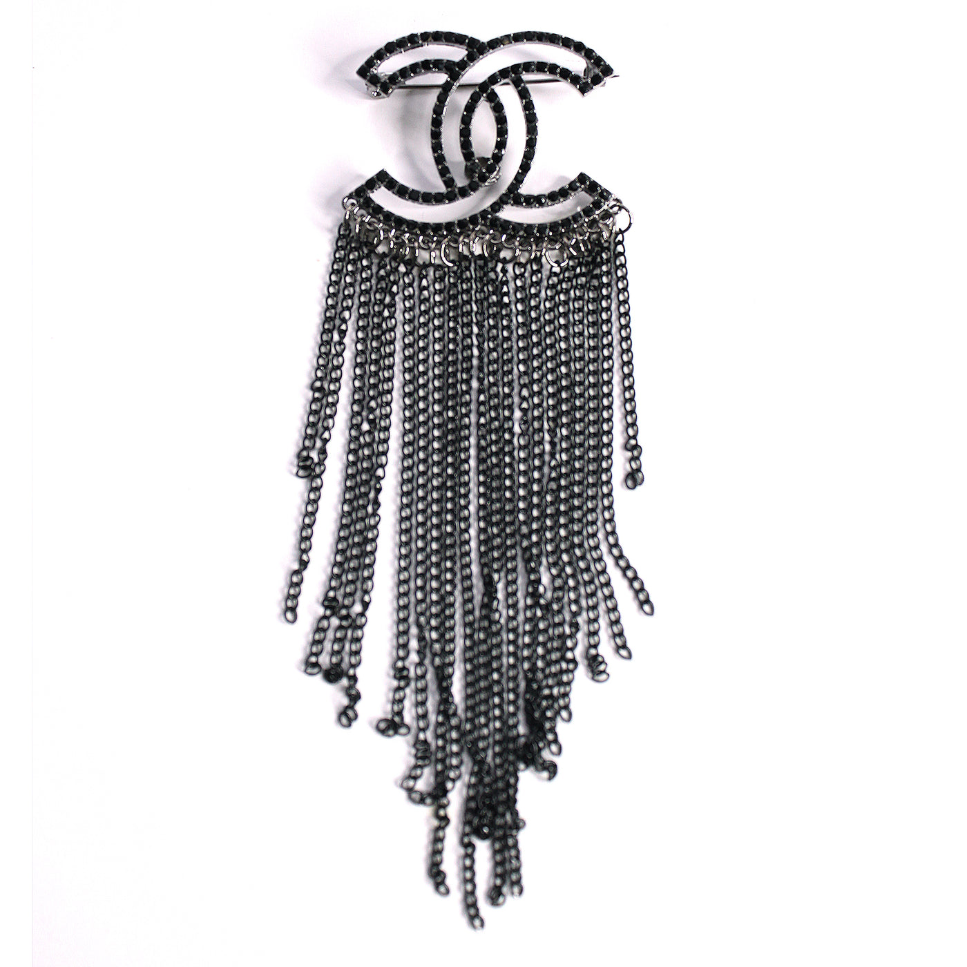 Black Double Letter Dangle