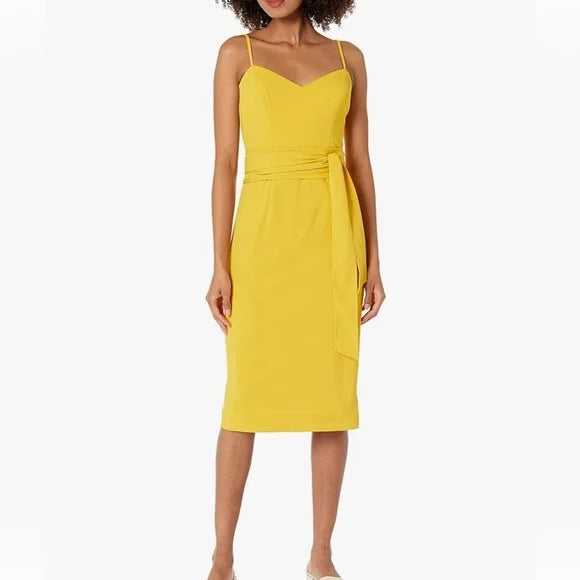 Dress the Population Veronique bodycon canary dress size Small