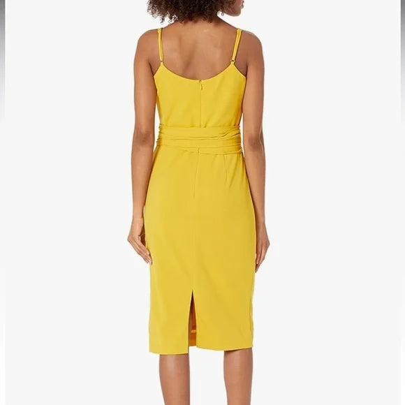 Dress the Population Veronique bodycon canary dress size Small