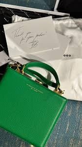 Brandon Blackwood Kendrick Trunk purse green EUC