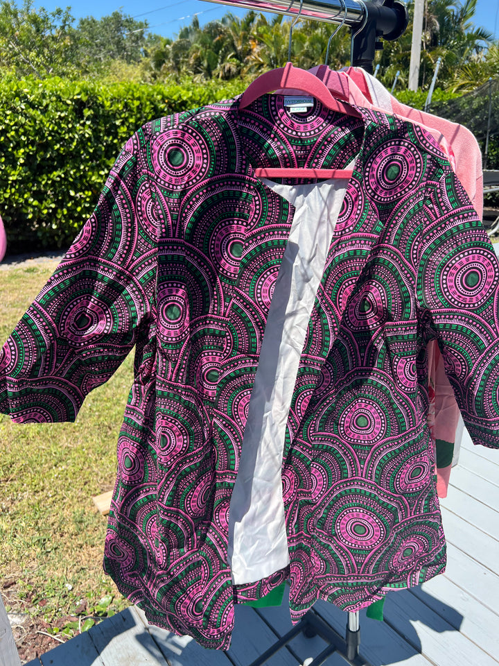 AKA ankara African Print Kimono Jacket