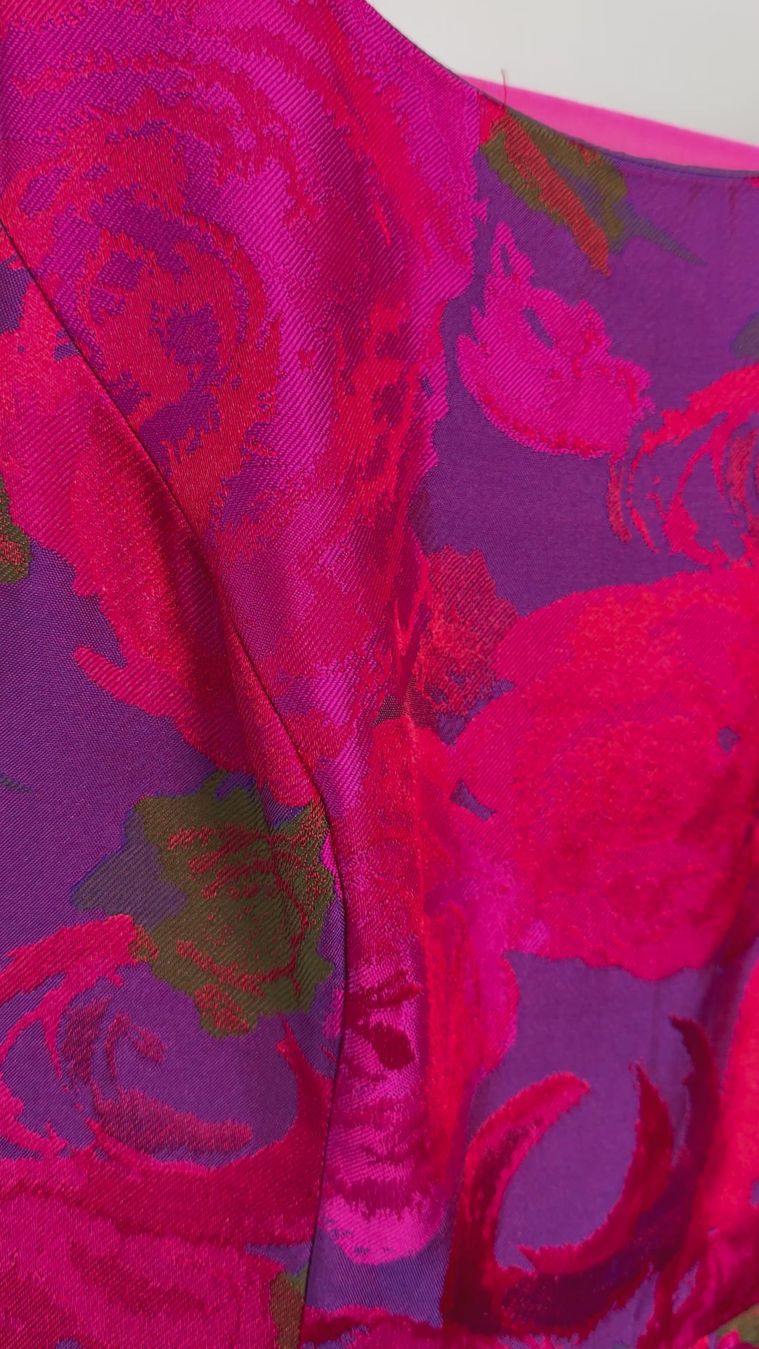 Adrianna Papell sleeveless floral print jacquard ballgown sz 6P