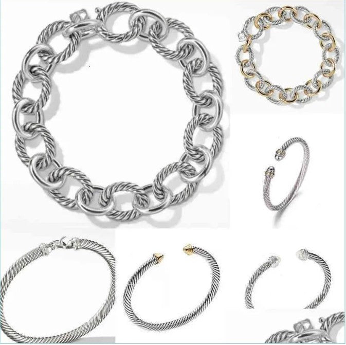 Silver Cable/link Bracelet